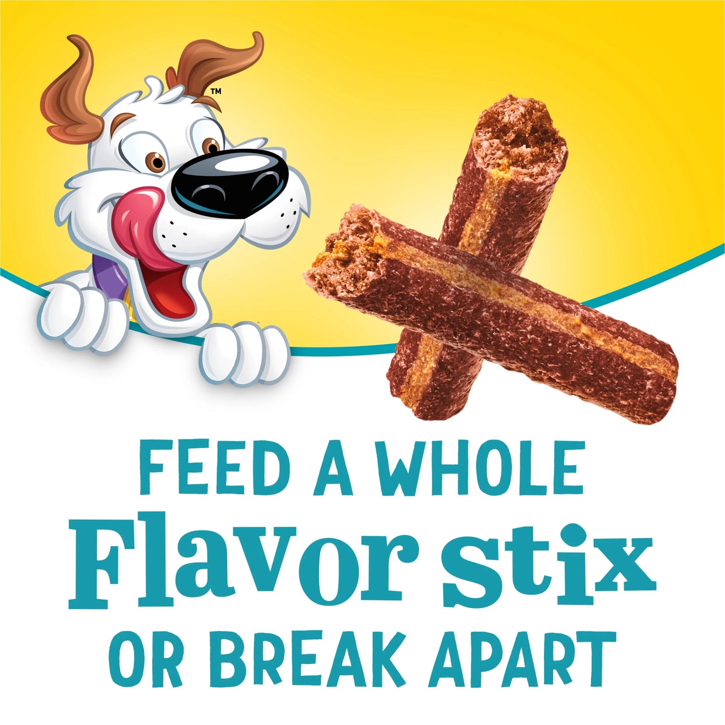 Purina Sticks & Flavor Stix Dog Treats with Bacon & Peanut Butter Tender Chews, 6 Oz Pouch