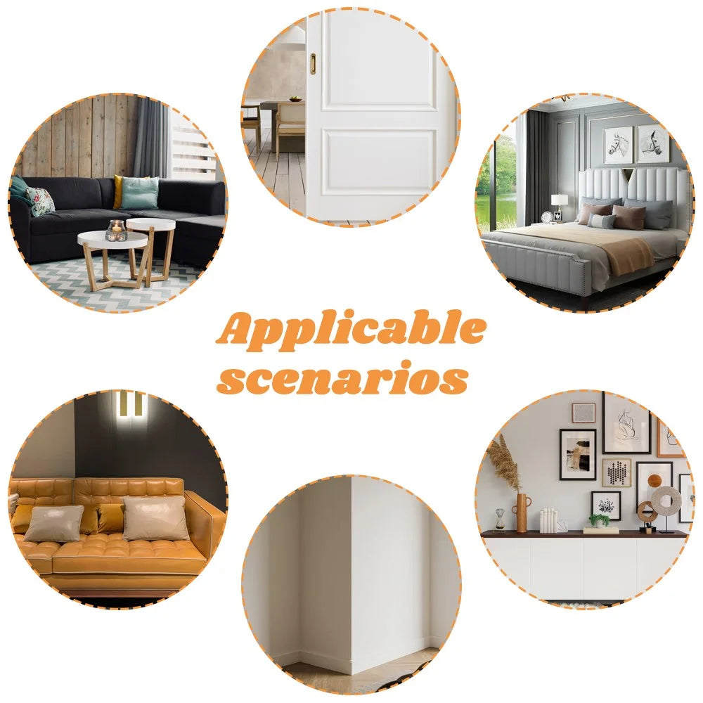 Cat Scratch Tape Protectors with Scraper & Twist Pins, Clear (8 Pack)