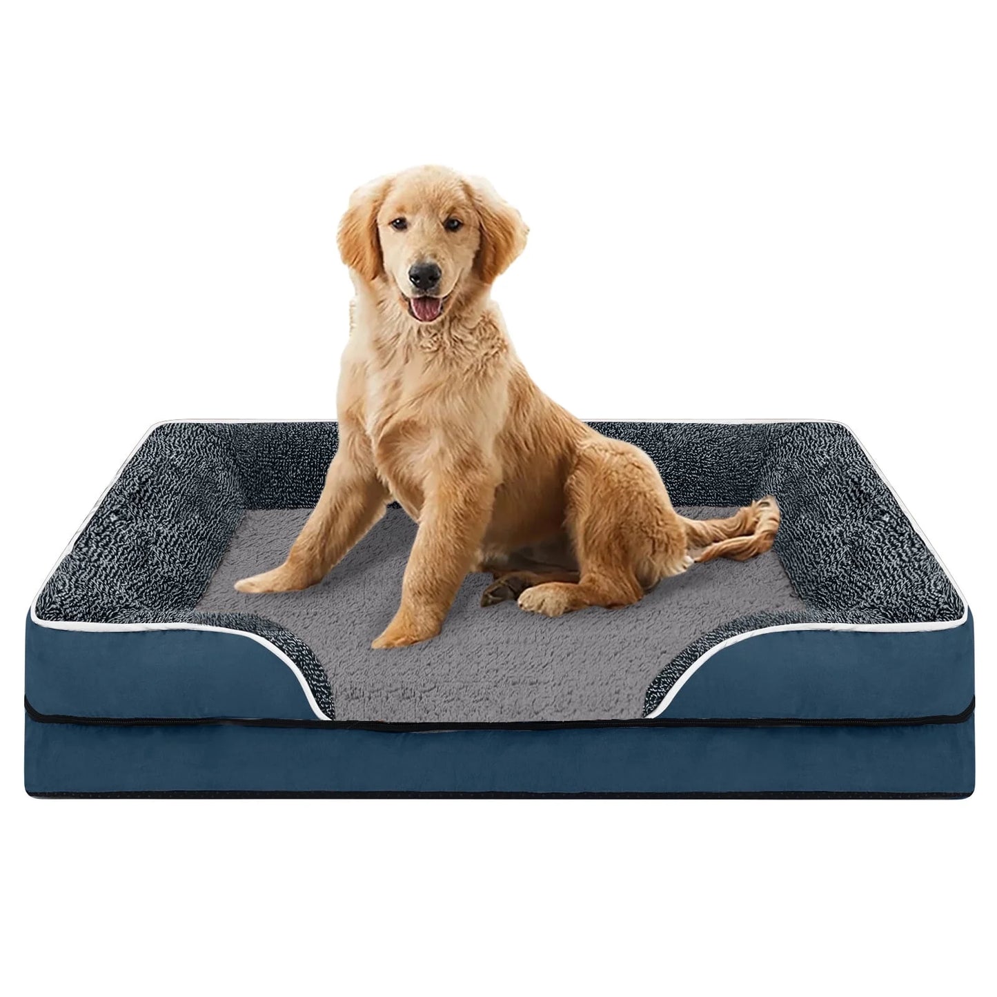 Dog Bed for Large Medium Small Dogs Orthopedic Pet Dog Sofa Bed with Removable and Washable Cover S to XL
