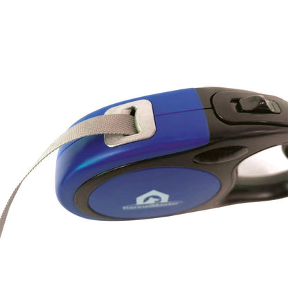 Small 10 Ft. Blue Retractable Dog Leash