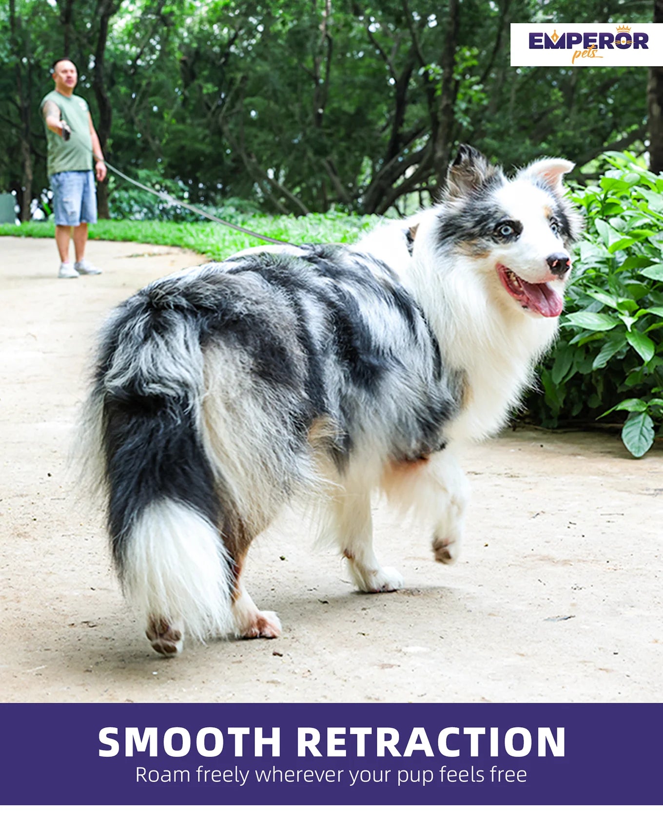 16 Ft Retractable Dog Leash Large Dogs - up to 110Lbs