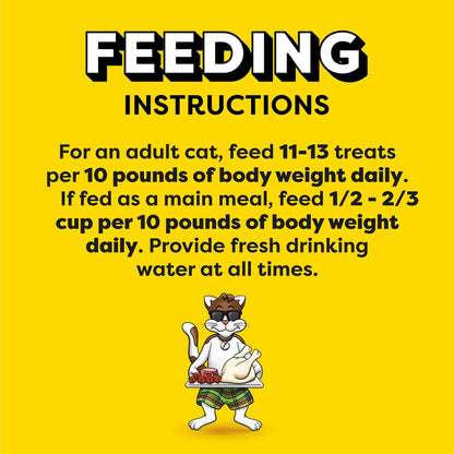 Mixups Backyard Cookout Flavor Crunchy and Soft Cat Treats, 30 Oz. Tub