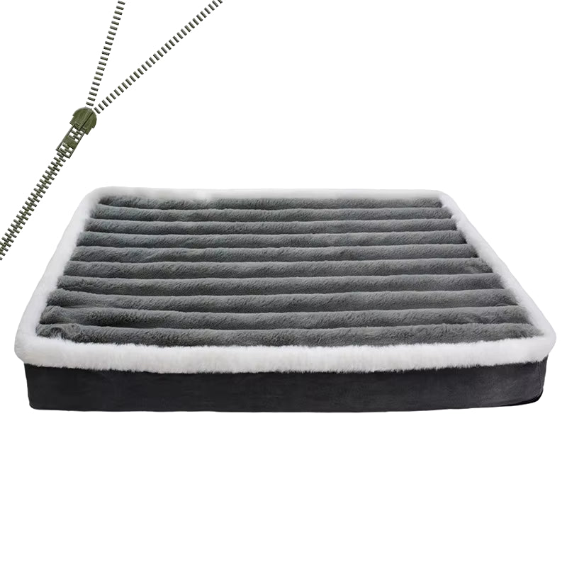 Dog Bed Mat with Zipper Remolvable Elastic Cat Bed for Dog Sleeping Mat Small Washable Cat Nest Pet Sofa Cushion for Medium Dog