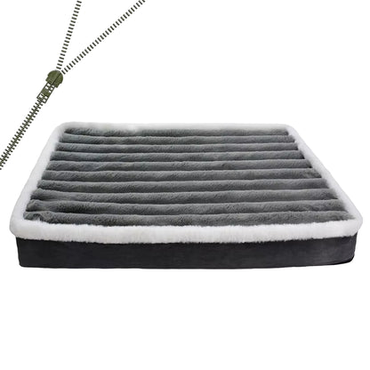 Dog Bed Mat with Zipper Remolvable Elastic Cat Bed for Dog Sleeping Mat Small Washable Cat Nest Pet Sofa Cushion for Medium Dog
