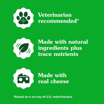 Pill Pockets for Dogs Large Size, Soft Dog Treats, Cheese Flavor, 15.8 Oz. Pouch (60 Treats)