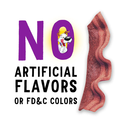 Purina  Strips Dog Treats with Real Bacon & Beef Flavors Tender Chews, 40 Oz Pouch