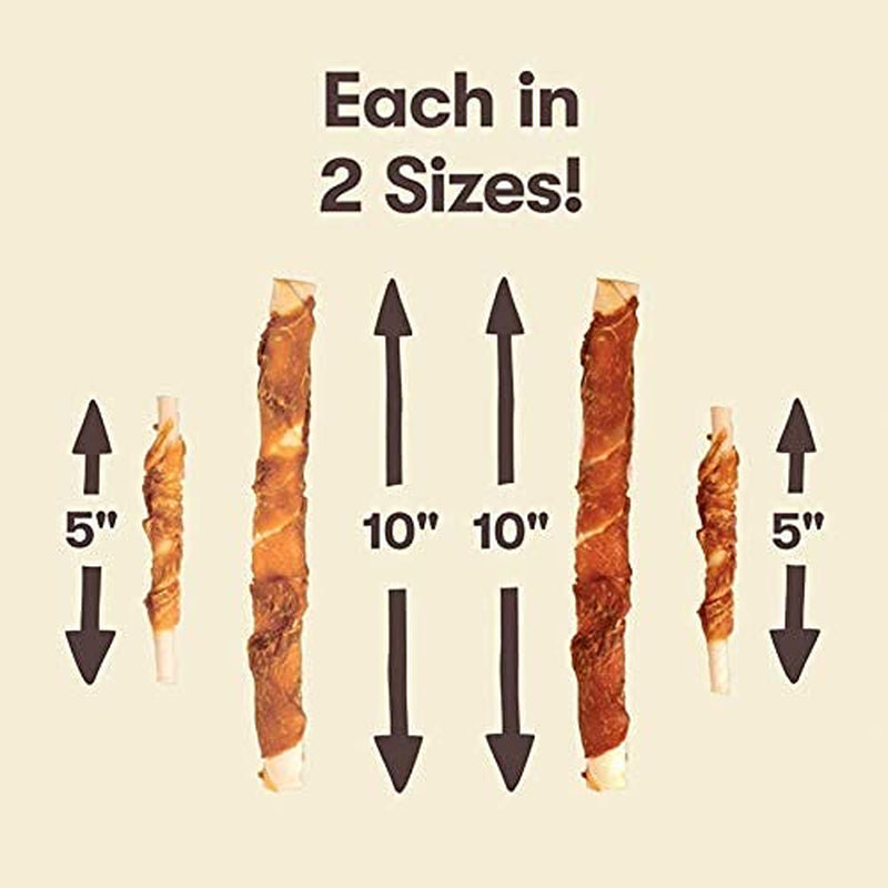 Duck 'N Hide Twists - Duck Wrapped Rawhide Natural Dog Treats, Small, 1 Pound (Pack of 1)