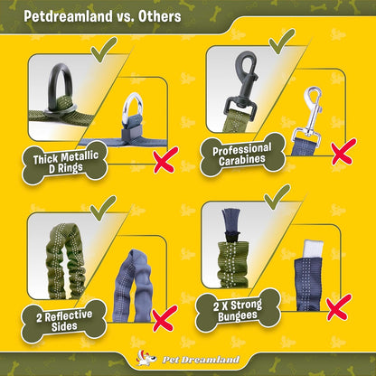 Exquisite Hands-Free Leash for Large Dogs: Ultimate Comfort & Freedom for Running, Walking, Hiking. Premium Quality, Durable & Versatile Waist Leash Belt. Your Dog Will Love It