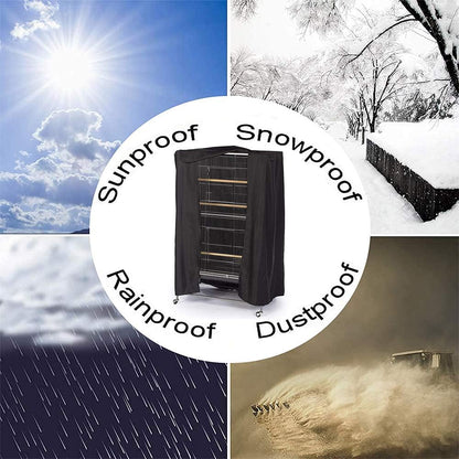 Bird Parrot Cage Cover Waterproof Extra Large Good Night Parrot Birdcage Covers for Parakeets Budgies Macaw Square Cages (M: 35X25X47In/ 89X64X120Cm)