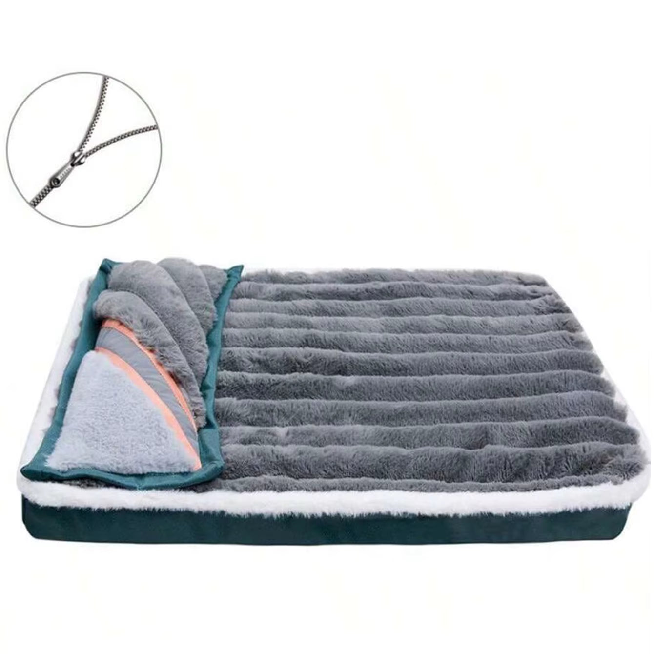 Dog Bed Mat with Zipper Remolvable Elastic Cat Bed for Dog Sleeping Mat Small Washable Cat Nest Pet Sofa Cushion for Medium Dog