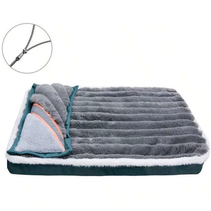 Dog Bed Mat with Zipper Remolvable Elastic Cat Bed for Dog Sleeping Mat Small Washable Cat Nest Pet Sofa Cushion for Medium Dog