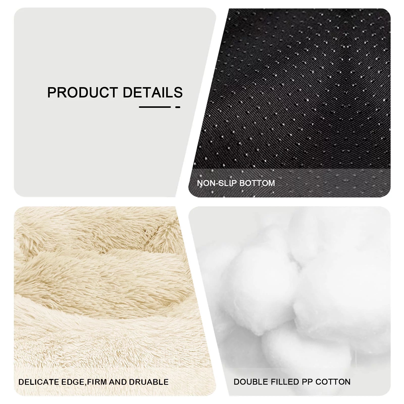 Calming Donut Dog Bed Anti-Anxiety, Self Warming, Cozy Soft Plush round Pet Bed, Ideal for Both Home & Travel, 27"L X 27"W X 8"H