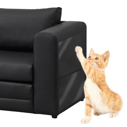 Cat Scratch Tape Protectors with Scraper & Twist Pins, Clear (8 Pack)