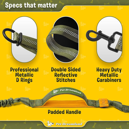 Exquisite Hands-Free Leash for Large Dogs: Ultimate Comfort & Freedom for Running, Walking, Hiking. Premium Quality, Durable & Versatile Waist Leash Belt. Your Dog Will Love It