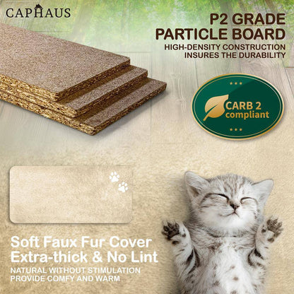 40 In. Beige Cat Tower for Indoor Cats, Multi-Level Cat Activity Tree with Scratching Posts, Basket, Cat Cave Condo