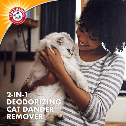 2-In-1 Deodorizing & Dander Reducing Shampoo for Cats, Dander Remover for Dander and Odors, Baking Soda Moisturizes and Deodorizes, Lavender Chamomile Scent, 20 Fl Oz (Pack of 1)
