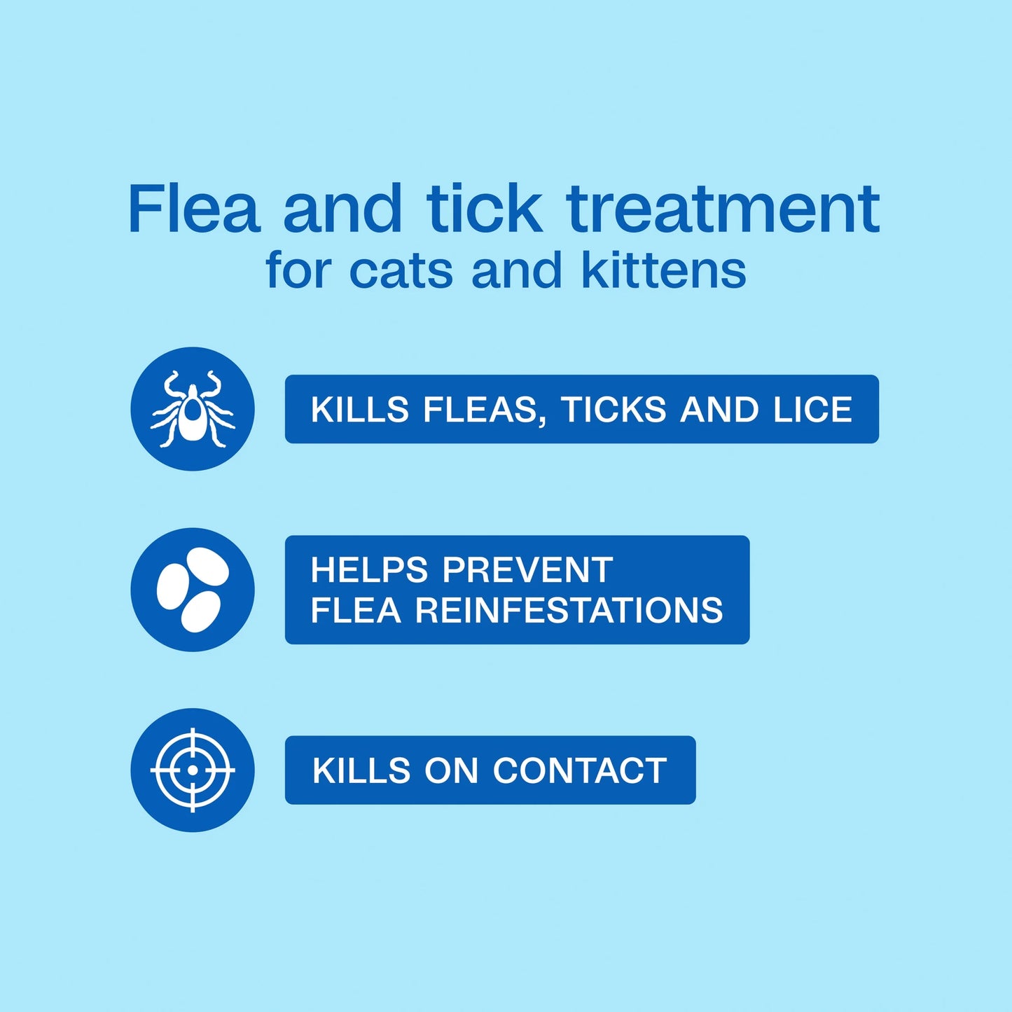 plus Flea & Tick Foaming Shampoo & Wash for Cats & Kittens over 12 Weeks, Sensitive Skin Flea Treatment for Cats & Kittens, Kills Adult Fleas, Ticks and Lice on Contact, 10 Ounces