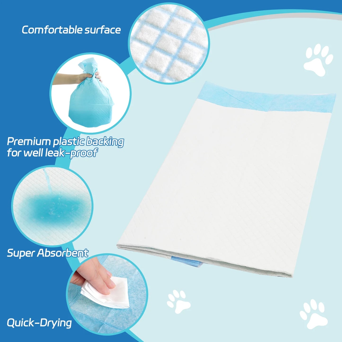 Puppy Pads Extra Large,28’’X34’’,Xl Dog Pee Pads,30Ct Potty Pads,Super Absorbent Puppy Training Pads,Leak-Proof Disposable Doggy Pads,6 Layers Protection Doggie Pads