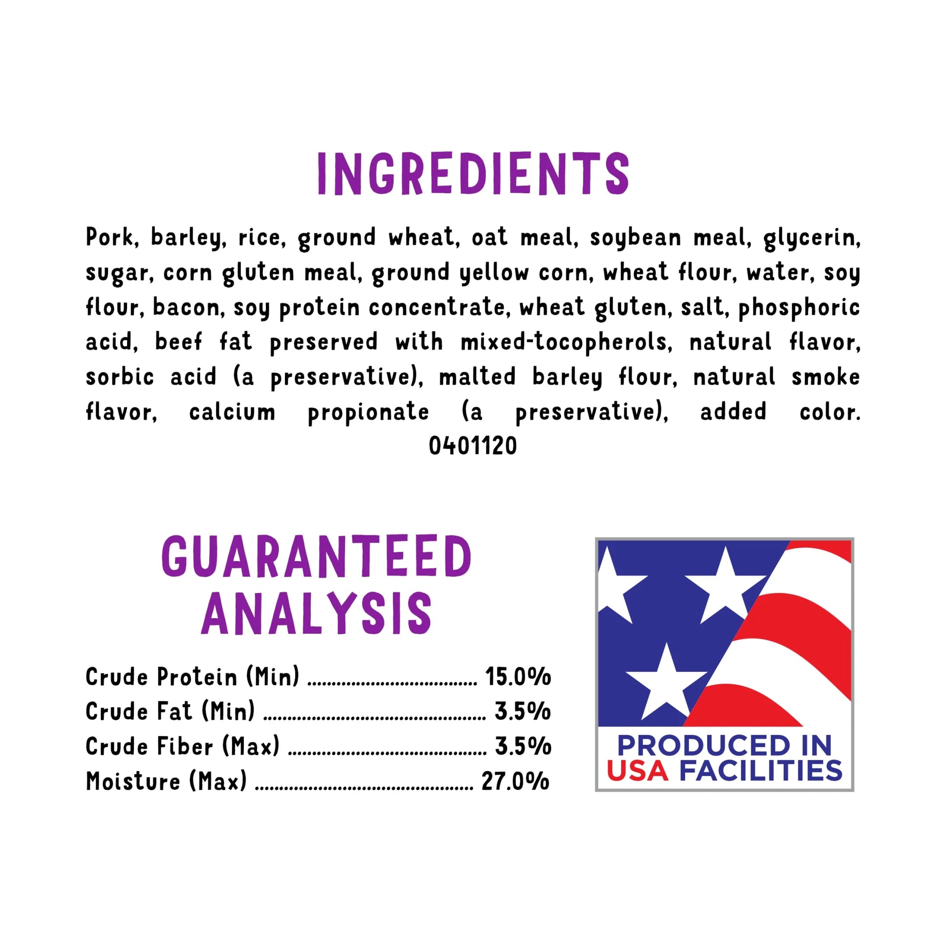 Purina  Strips Dog Treats with Real Bacon & Beef Flavors Tender Chews, 40 Oz Pouch