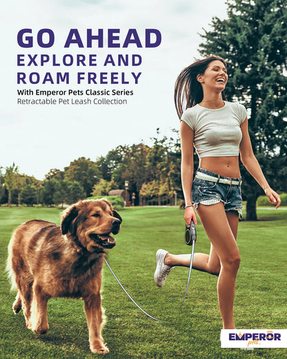 16 Ft Retractable Dog Leash Large Dogs - up to 110Lbs