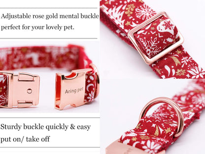 Dog Collar Bowtie, Dog Collar with Bow, Adjustable Collars for Dogs Small Medium Large (X-Large)