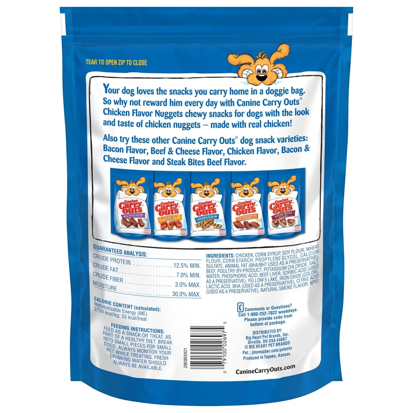 Chicken Flavor Nuggets Dog Snacks, 22.5 Oz