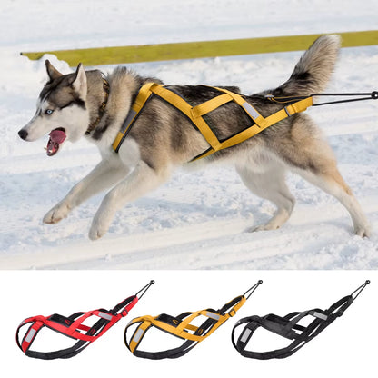 Dog Sled Harness Pet Weight Pulling Sledding Harness