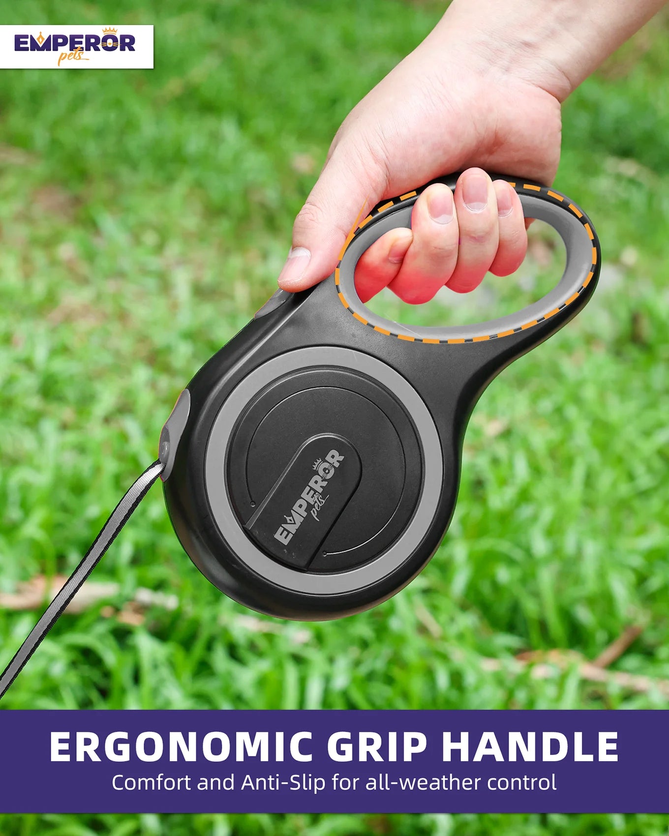 16 Ft Retractable Dog Leash Large Dogs - up to 110Lbs