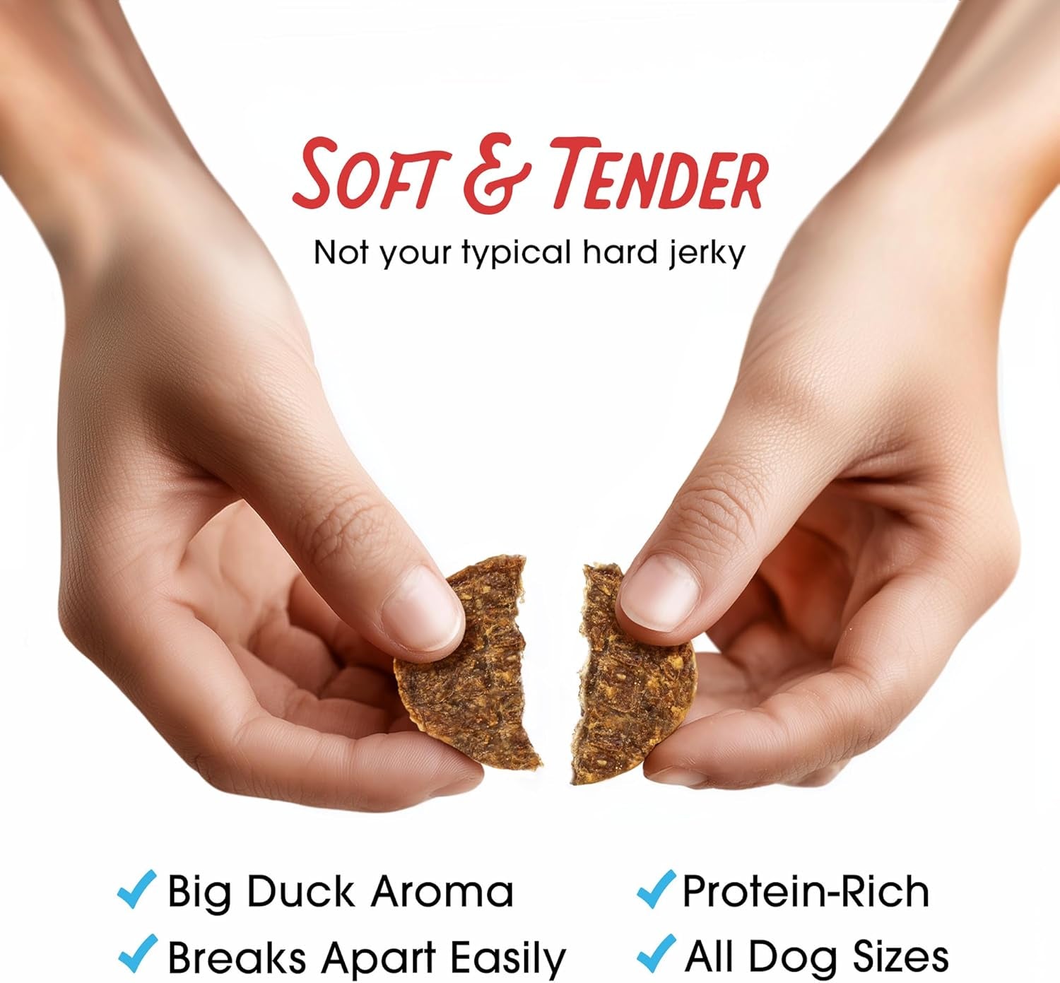 Filler Free Dogs Love Duck & Carrot Premium Jerky Treats. (2.5 Lb)