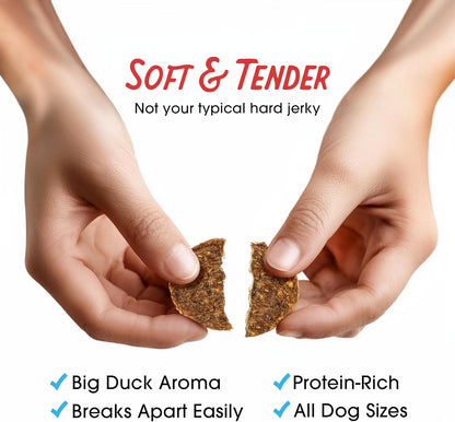 Filler Free Dogs Love Duck & Carrot Premium Jerky Treats. (2.5 Lb)