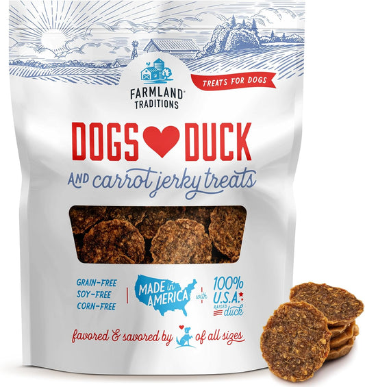 Filler Free Dogs Love Duck & Carrot Premium Jerky Treats. (2.5 Lb)