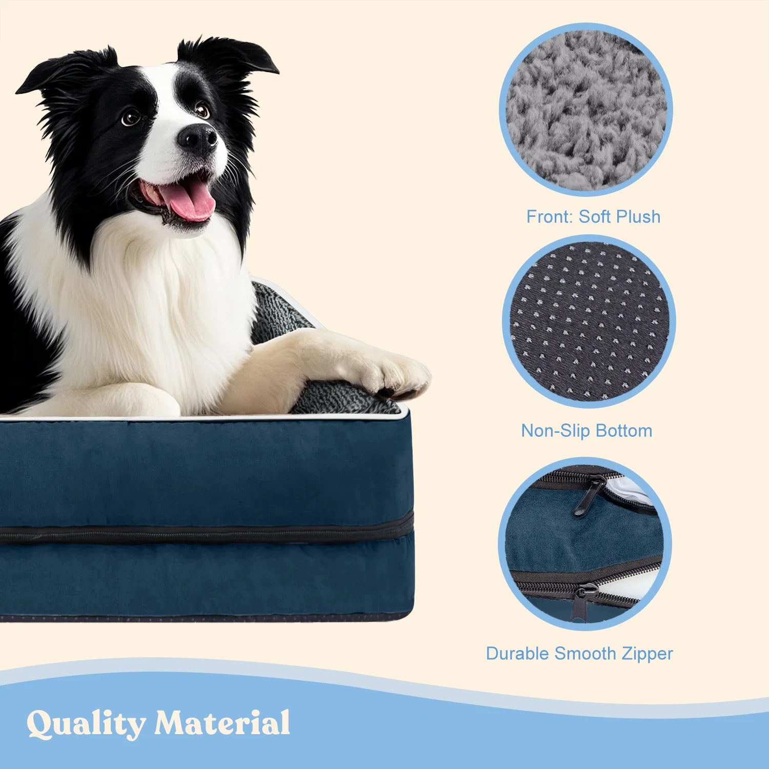 Dog Bed for Large Medium Small Dogs Orthopedic Pet Dog Sofa Bed with Removable and Washable Cover S to XL