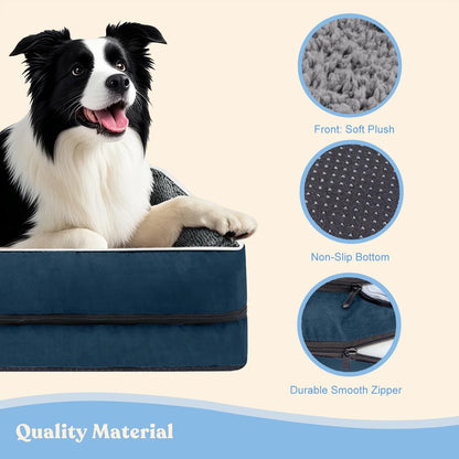 Dog Bed for Large Medium Small Dogs Orthopedic Pet Dog Sofa Bed with Removable and Washable Cover S to XL
