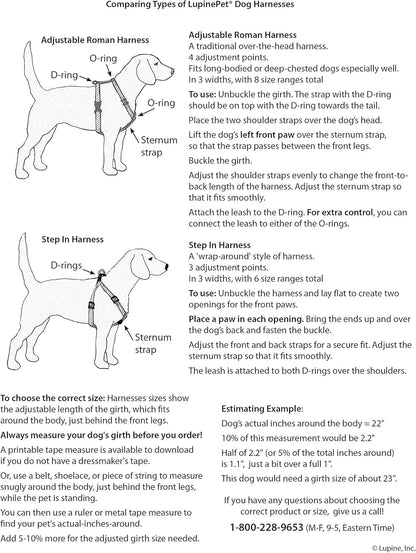 Originals 1" Dapper Dog 24-38" Step in Harness for Large Dogs