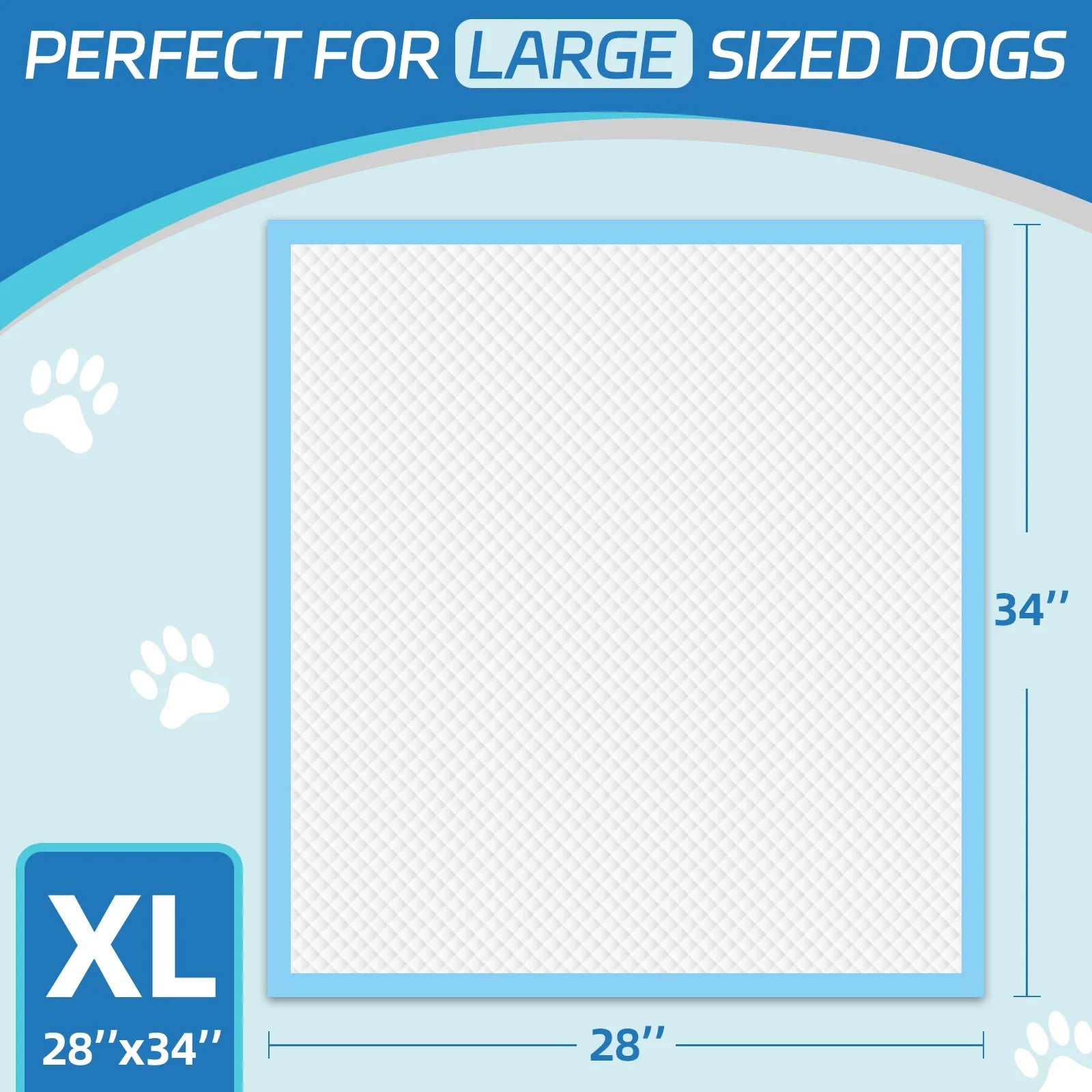 Puppy Pads Extra Large,28’’X34’’,Xl Dog Pee Pads,30Ct Potty Pads,Super Absorbent Puppy Training Pads,Leak-Proof Disposable Doggy Pads,6 Layers Protection Doggie Pads